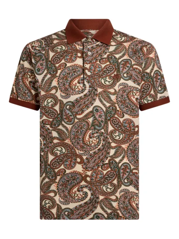 Paisley Print Polo sold by Wanan Luxury