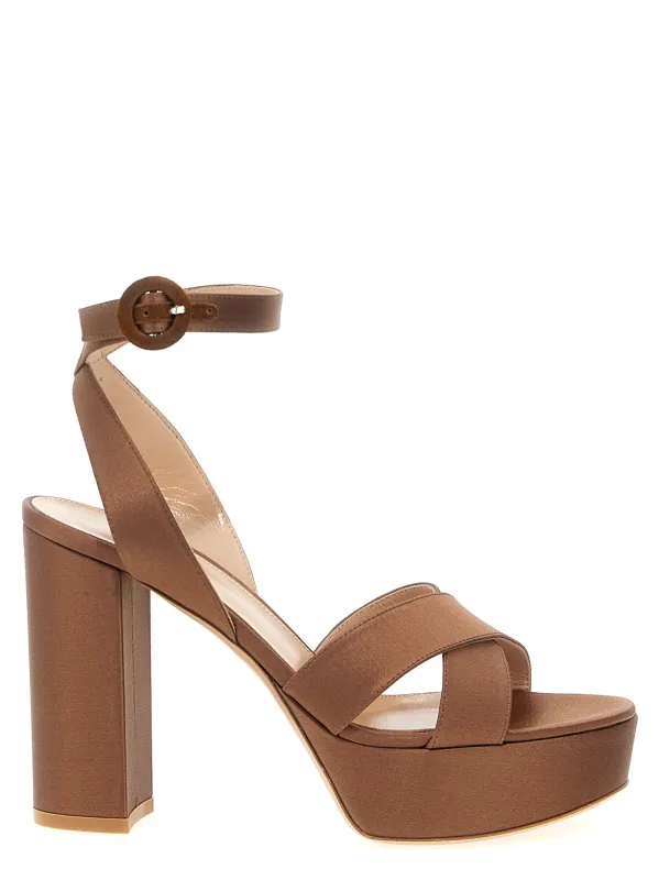Sabrina Sandals Brown sold by Wanan Luxury
