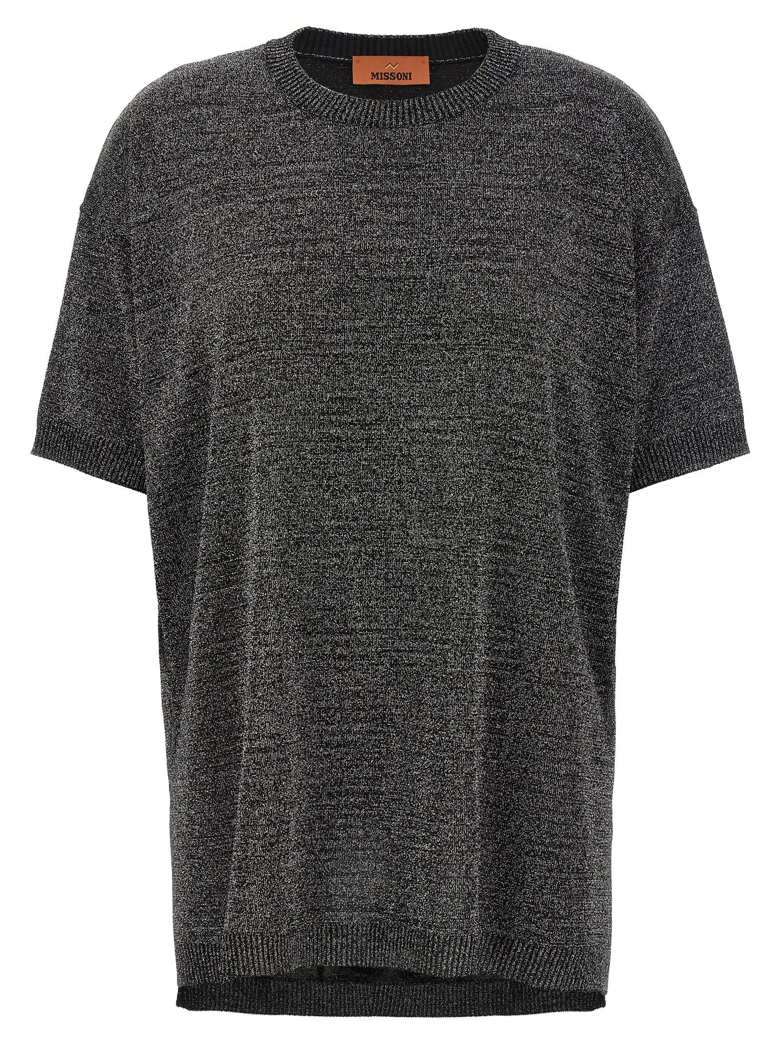 Knitted T-Shirt Sweaters And Cardigans Silver sold by Wanan Luxury