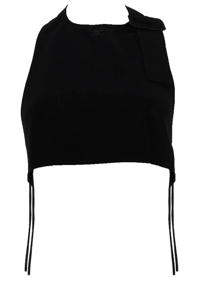 Cropped Top With Open Back sold by Wanan Luxury