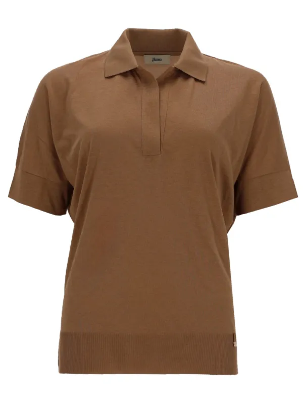 Cotton Blend Polo Shirt made by Herno