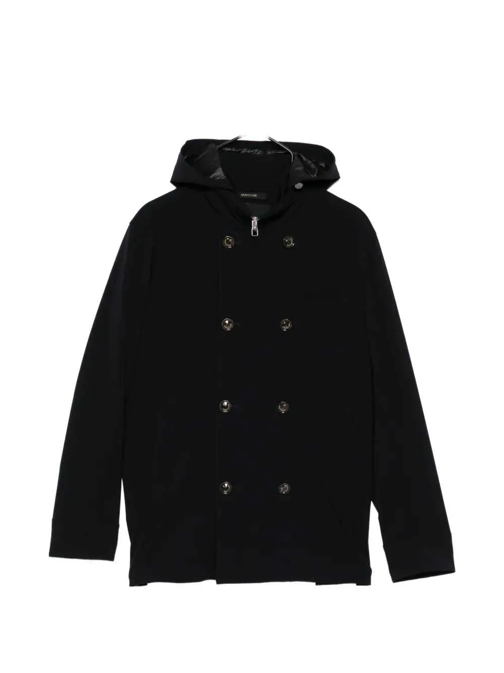Double-Breasted Jacket With Hood sold by Wanan Luxury