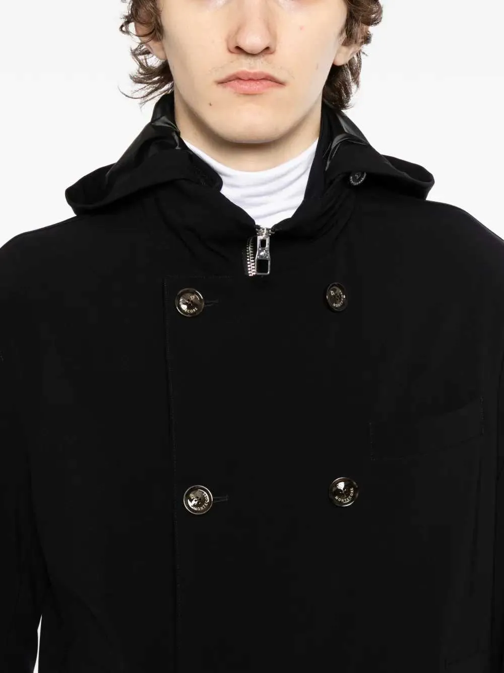 Double-Breasted Jacket With Hood sold by Wanan Luxury product image thumbnail 5