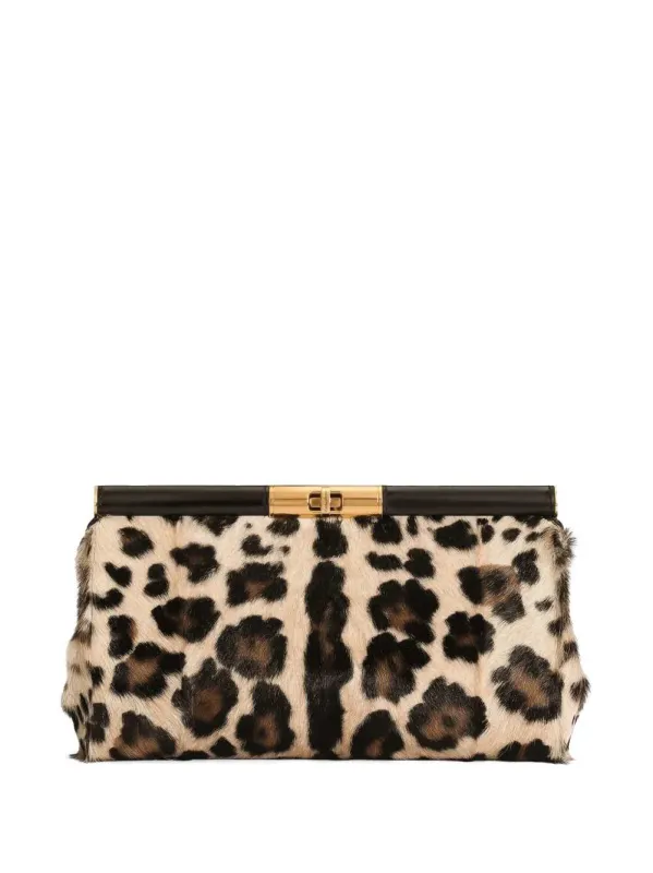 Marlene Leopard Print Goatskin Shoulder Bag made by Dolce & Gabanna