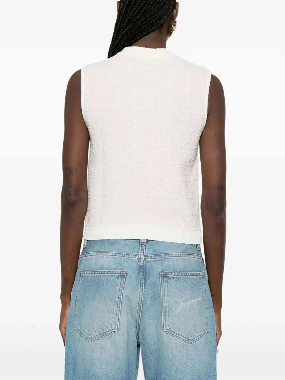 Sleeveless Top With Button sold by Wanan Luxury product image thumbnail 4