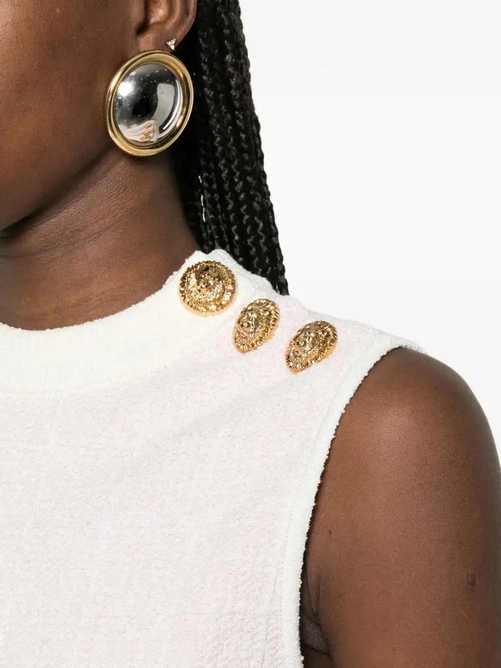 Sleeveless Top With Button sold by Wanan Luxury product image thumbnail 5