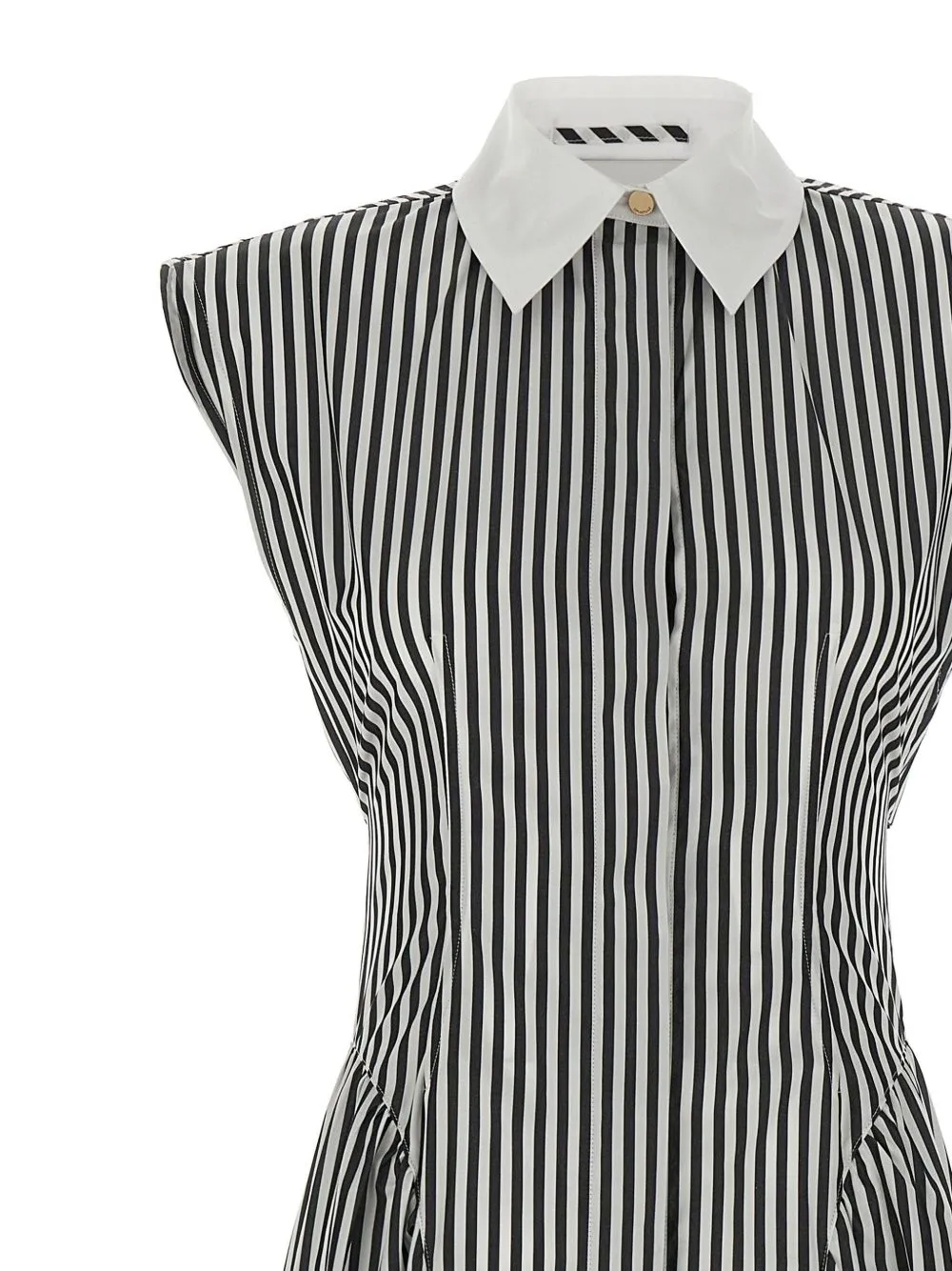 Striped Cotton Long Dress sold by Wanan Luxury product image thumbnail 2