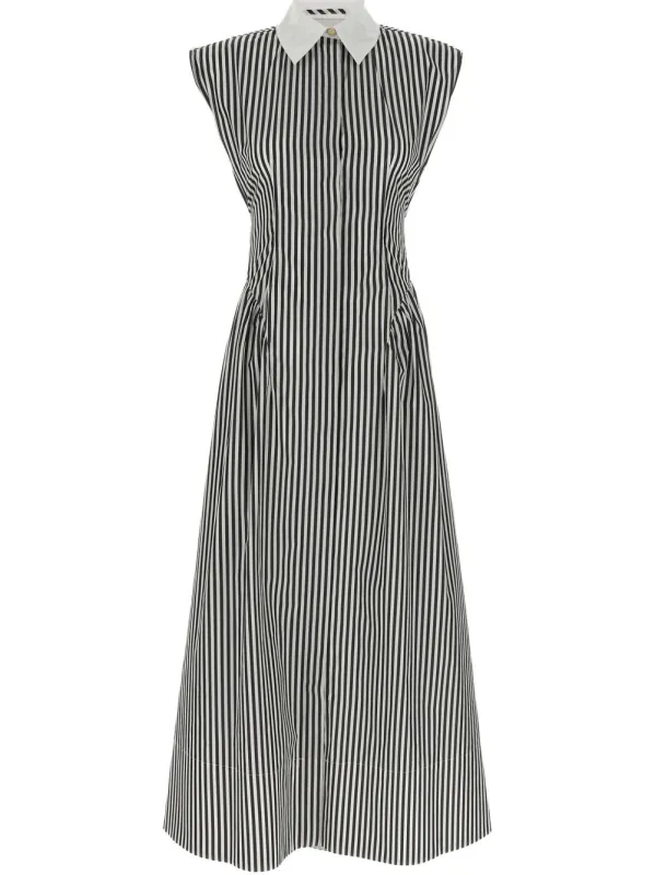 Striped Cotton Long Dress made by Sportmax