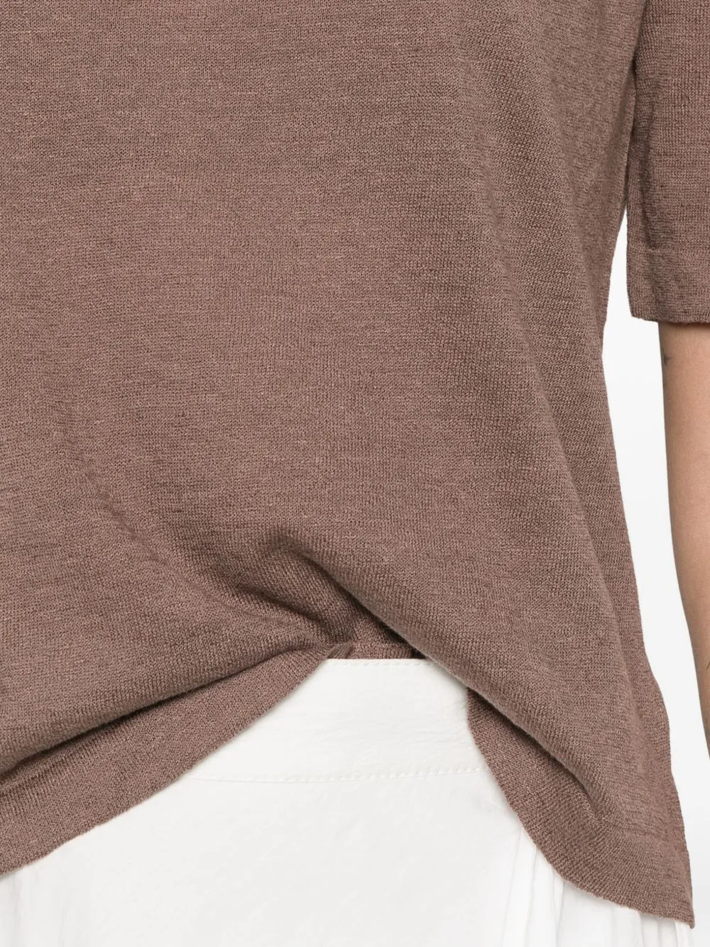 Linen And Cotton Blend Sweater sold by Wanan Luxury product image thumbnail 4