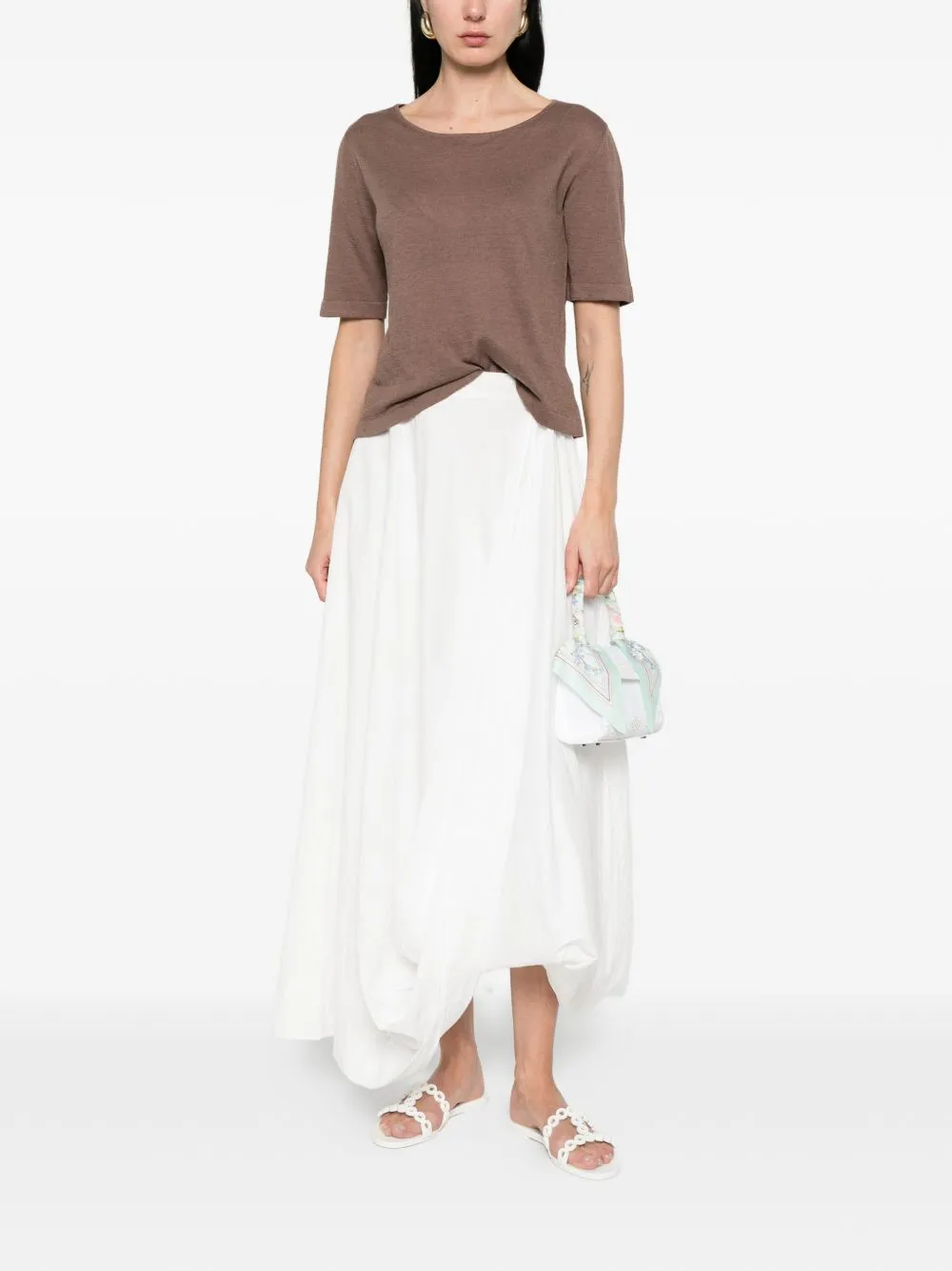 Linen And Cotton Blend Sweater sold by Wanan Luxury product image thumbnail 3