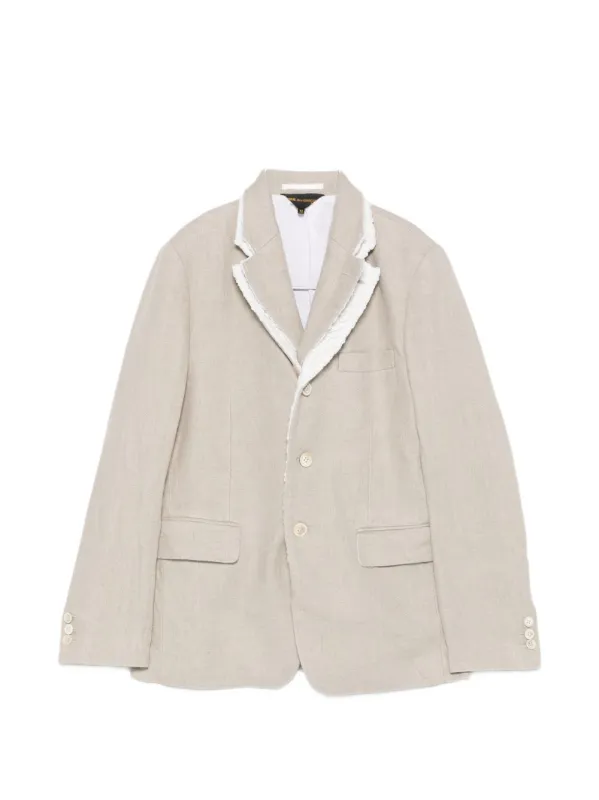 Linen Single-Breasted Jacket sold by Wanan Luxury