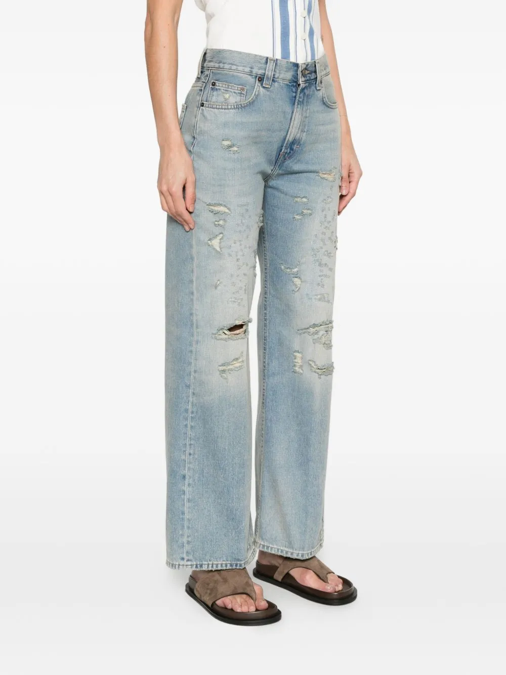 Winny Wide-Leg Denim Jeans sold by Wanan Luxury product image thumbnail 3