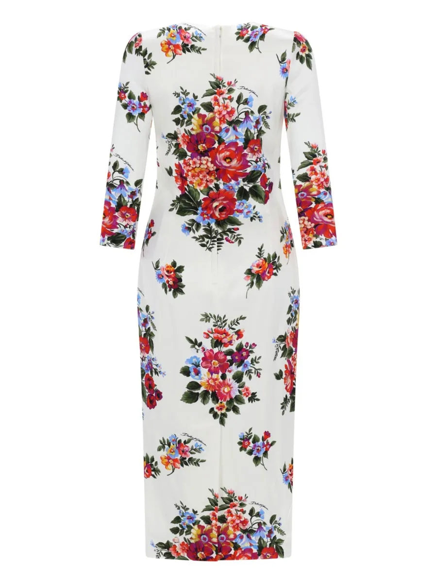 Midi Dress With Floral Print sold by Wanan Luxury product image thumbnail 2