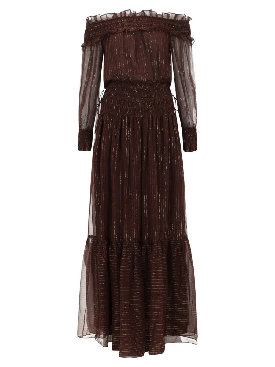 Dress With Ruffles And Flounces sold by Wanan Luxury