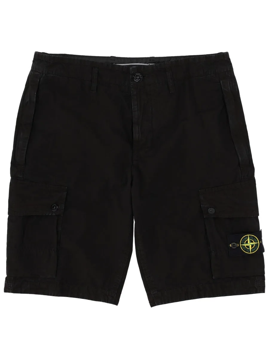 Cargo Shorts With Logo Patch sold by Wanan Luxury