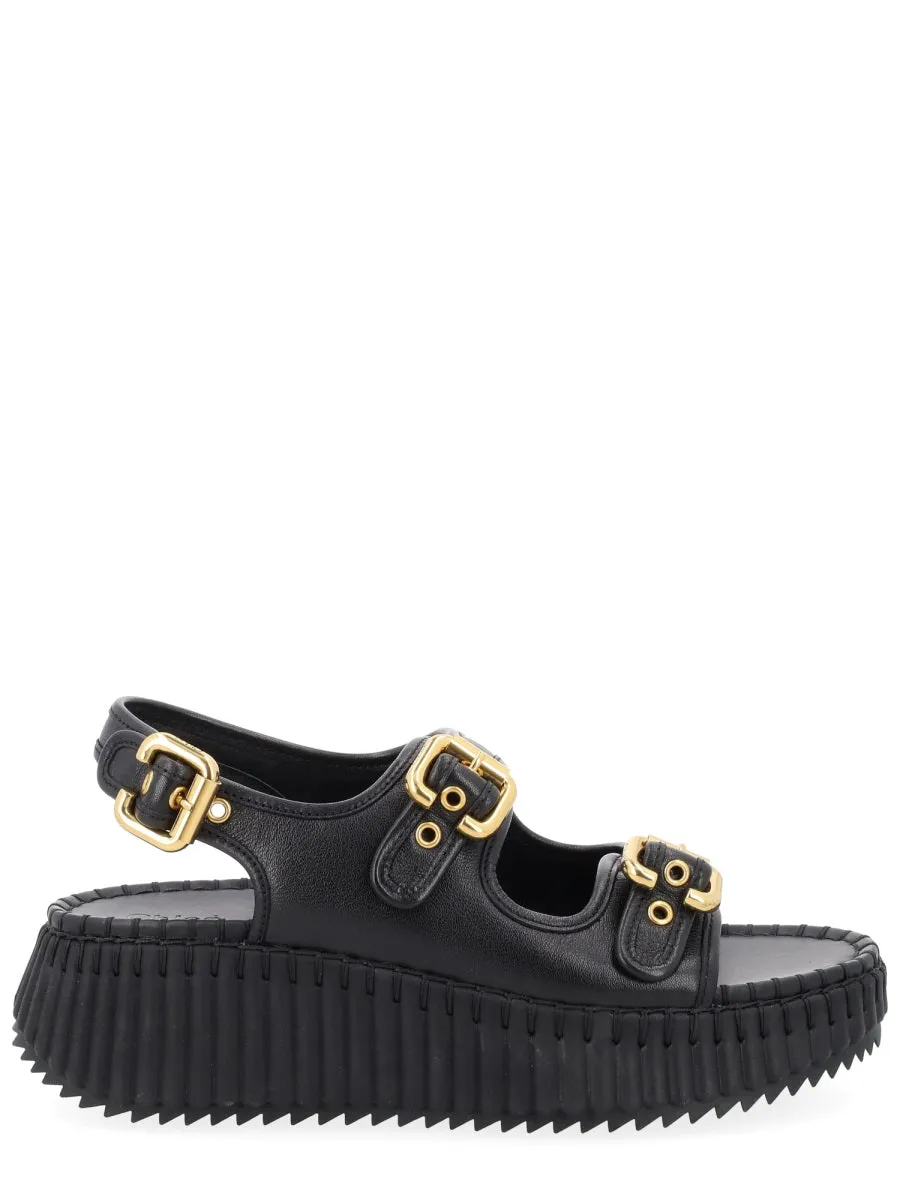 Sandal "Nama" With Wedge sold by Wanan Luxury
