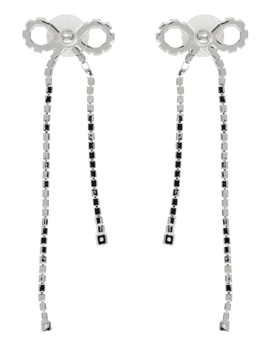 "Crystal Droplet Bow" Earrings sold by Wanan Luxury product image thumbnail 2