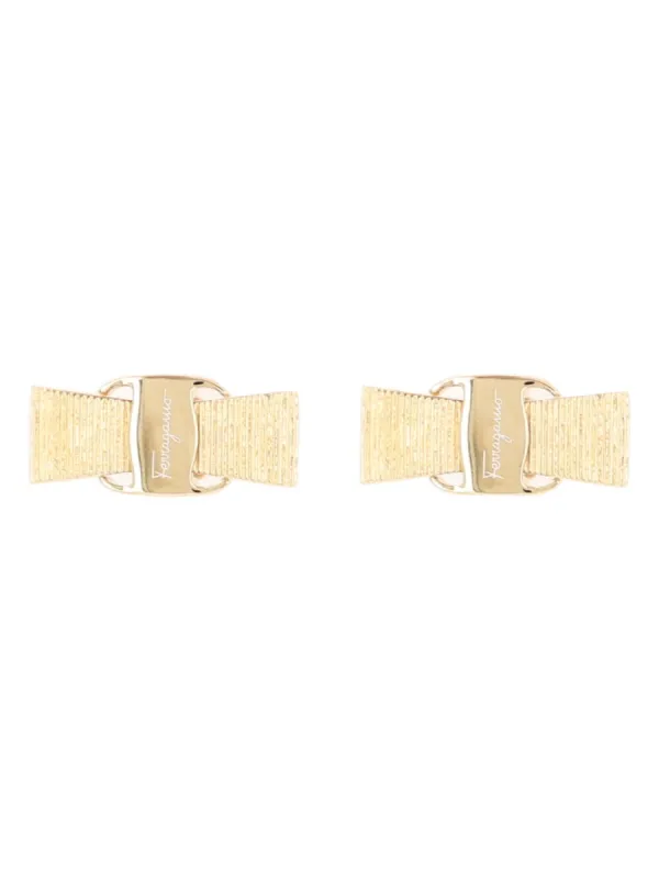 "Vara Bow" Earrings made by Salvatore Ferragamo