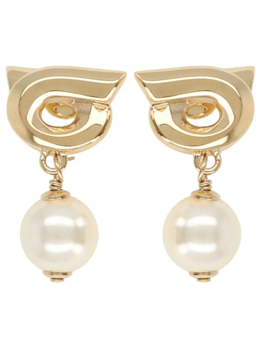 "Hook" Earrings With Pearls sold by Wanan Luxury