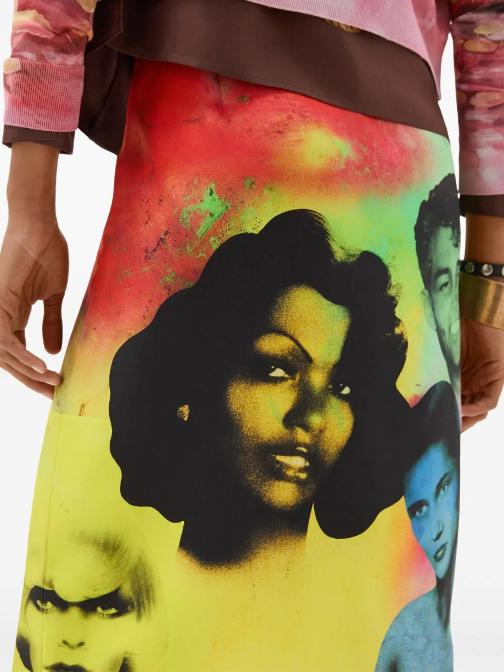 Printed Silk Skirt sold by Wanan Luxury product image thumbnail 2