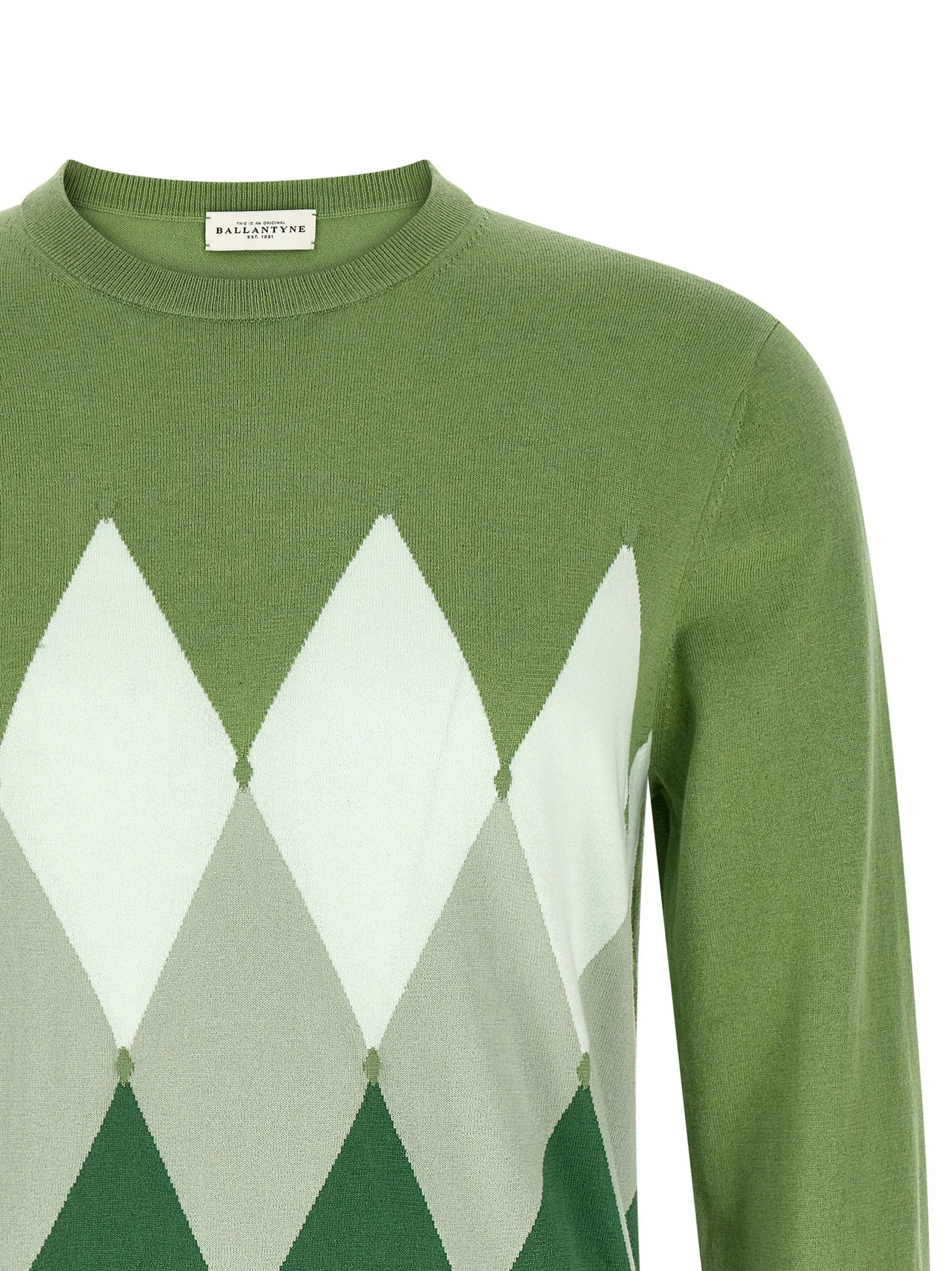 Argyle Sweater Sweaters And Cardigans Green sold by Wanan Luxury product image thumbnail 3