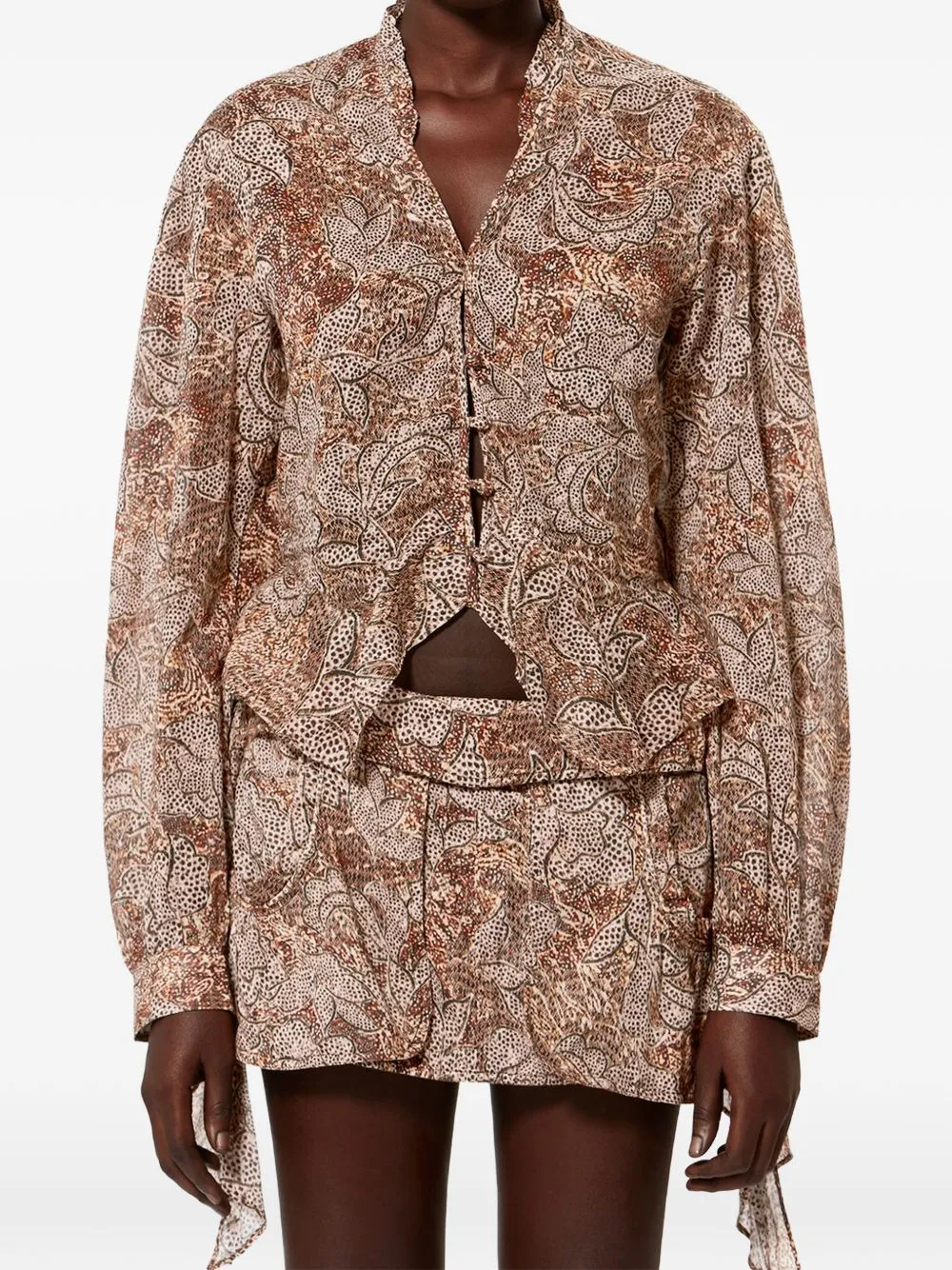 Celeny Printed Blouse sold by Wanan Luxury product image thumbnail 5