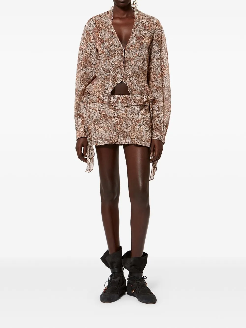 Celeny Printed Blouse sold by Wanan Luxury product image thumbnail 3