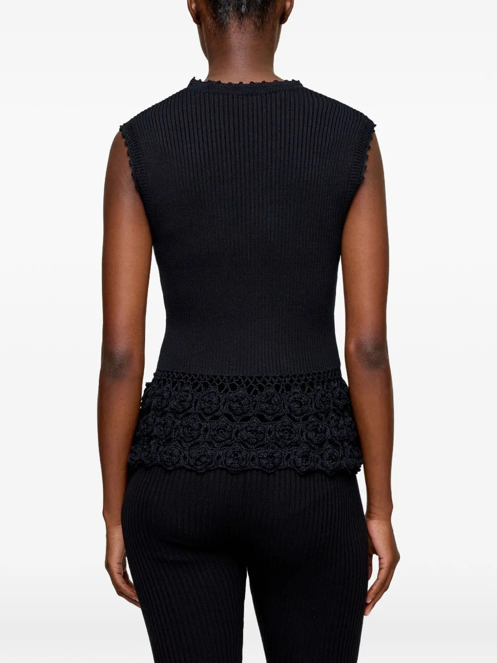Crochet Cotton Vest sold by Wanan Luxury product image thumbnail 3