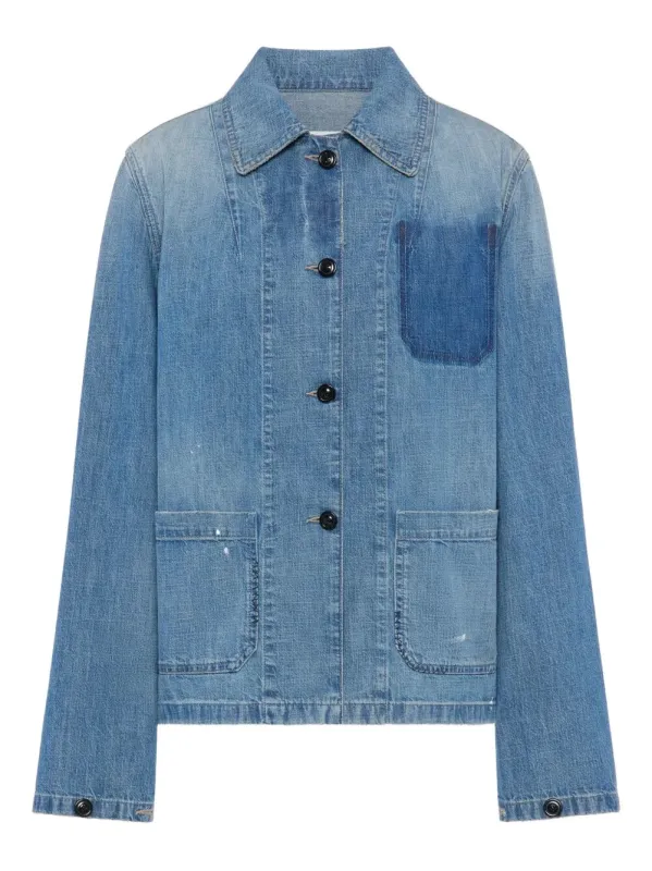 Lived-In Finish Denim Workwear Shirt sold by Wanan Luxury