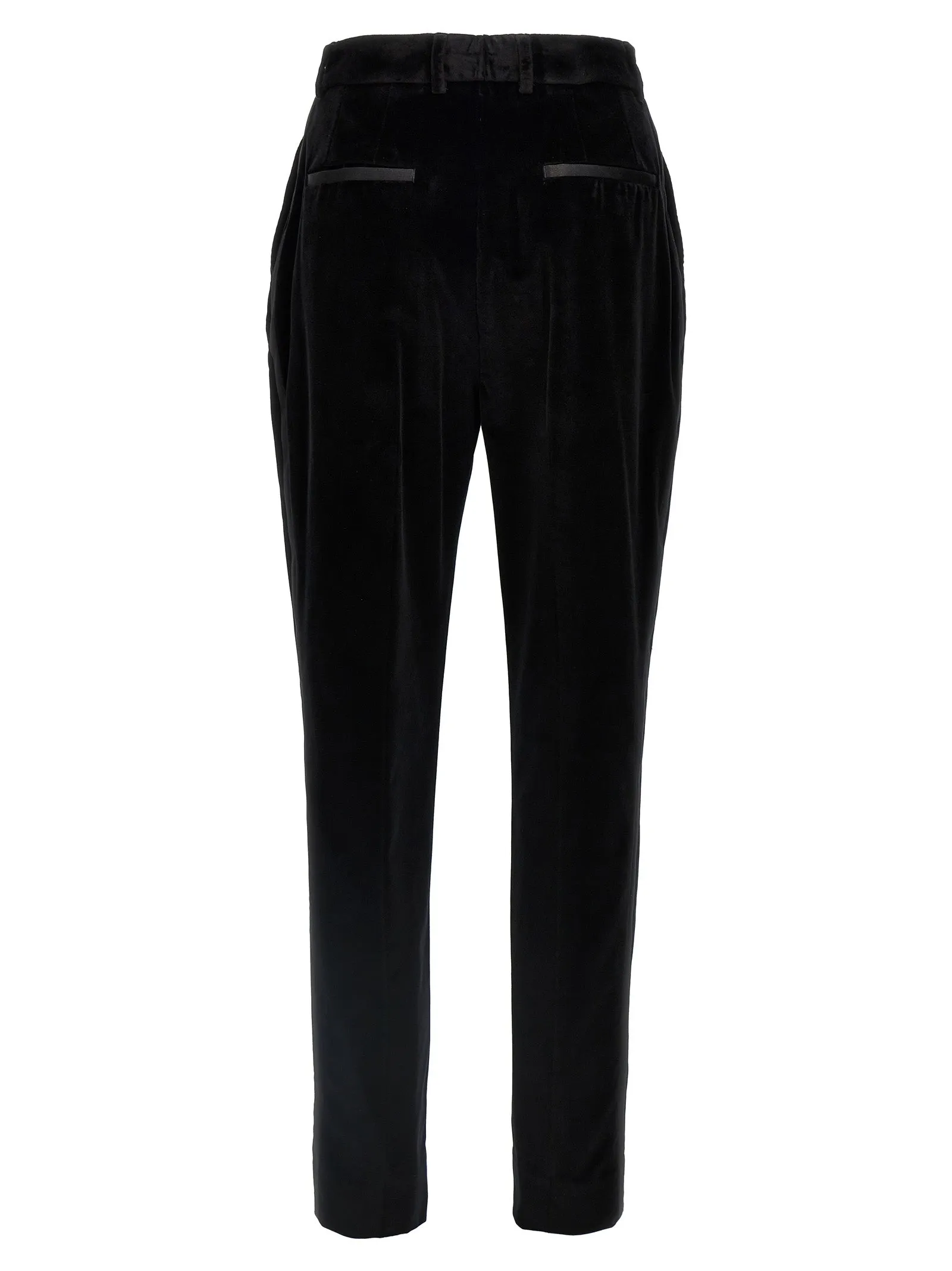 Velvet Tuxedo Pants Black sold by Wanan Luxury product image thumbnail 2