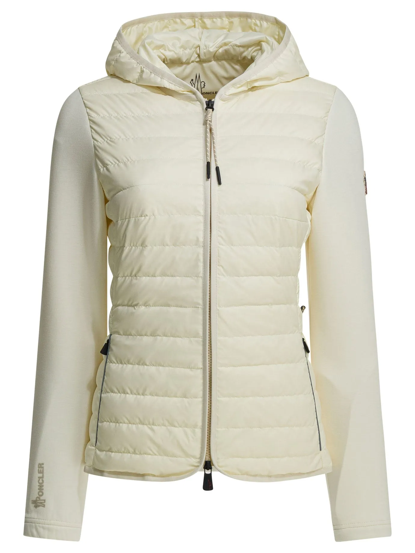 Quilted Jacket With Logo Jackets And Coats White sold by Wanan Luxury