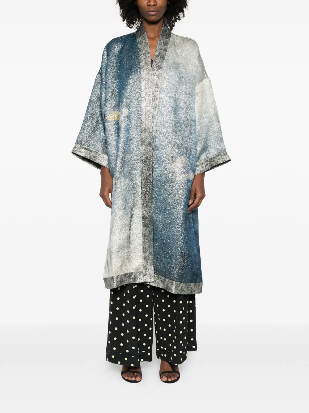 Printed Kimono Jacket sold by Wanan Luxury product image thumbnail 3