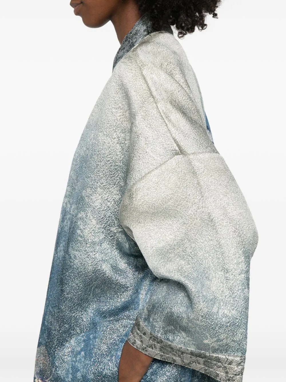 Printed Kimono Jacket sold by Wanan Luxury product image thumbnail 5