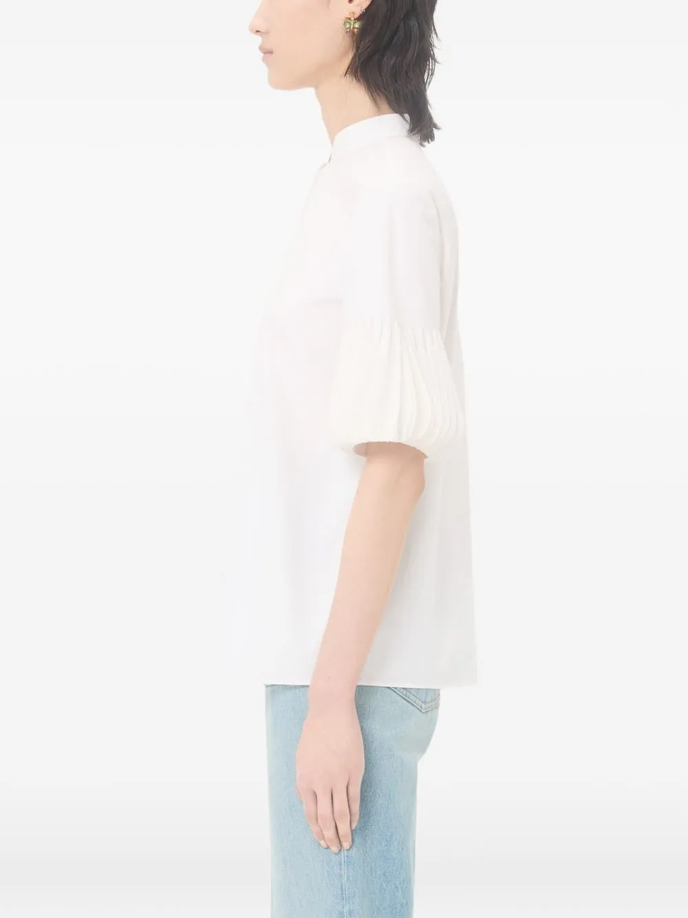 Embroiderded Cotton Shirt sold by Wanan Luxury product image thumbnail 4