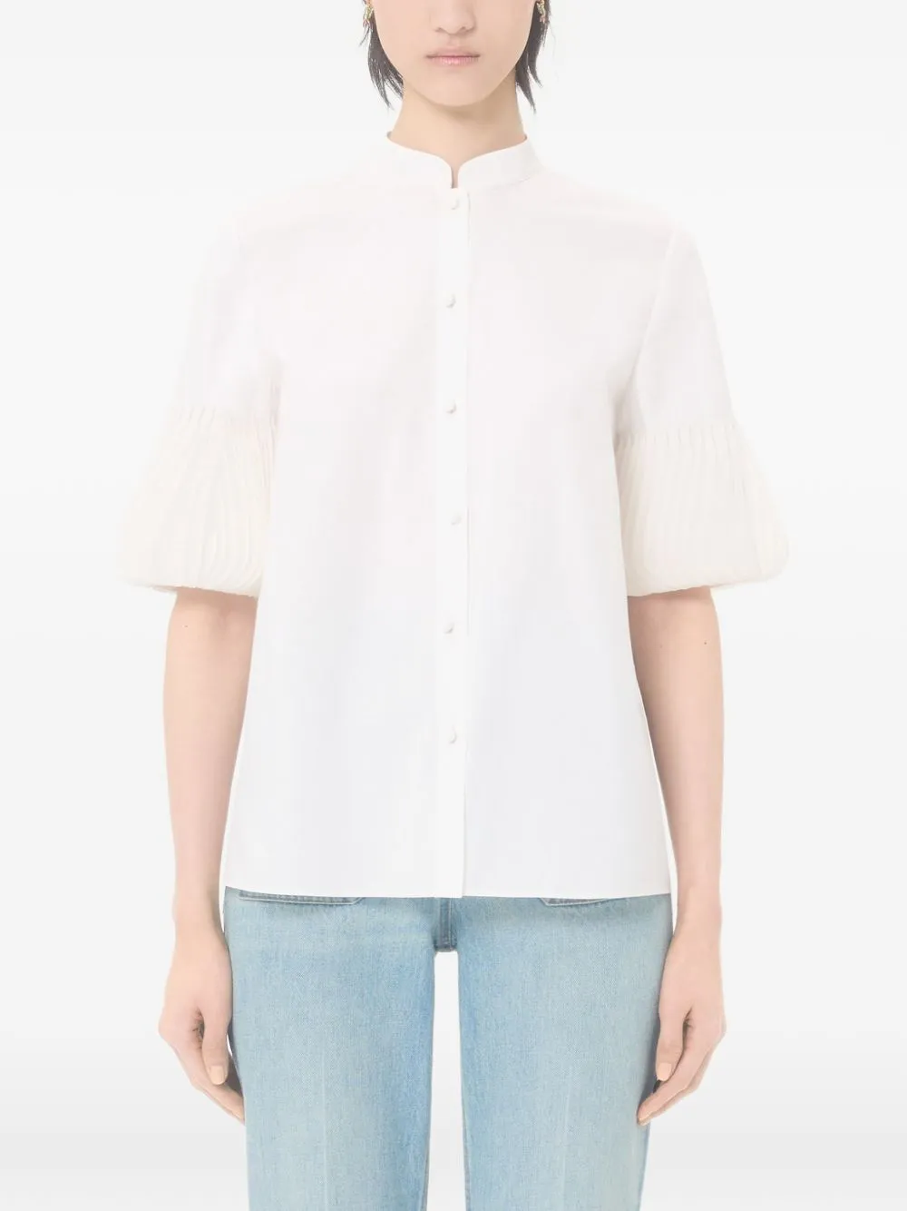 Embroiderded Cotton Shirt sold by Wanan Luxury product image thumbnail 3