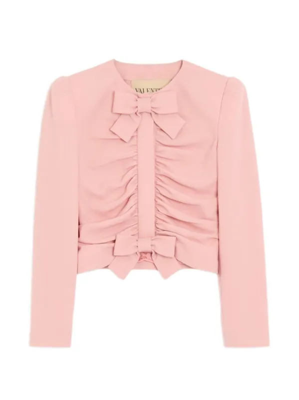 Bow Detail Wool Jacket made by Valentino