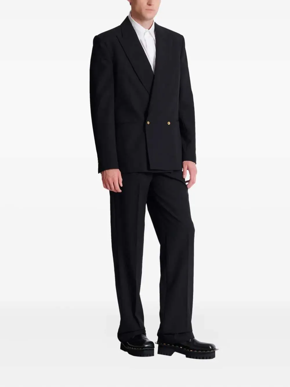 Double-Breasted Wool Blazer sold by Wanan Luxury product image thumbnail 3