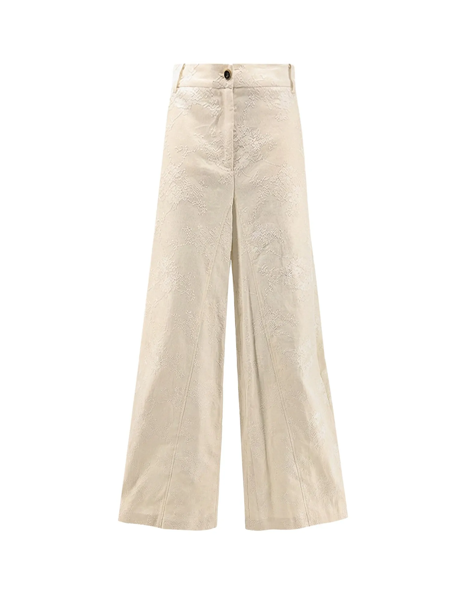 Ivy Linen Trousers With Embroidery sold by Wanan Luxury