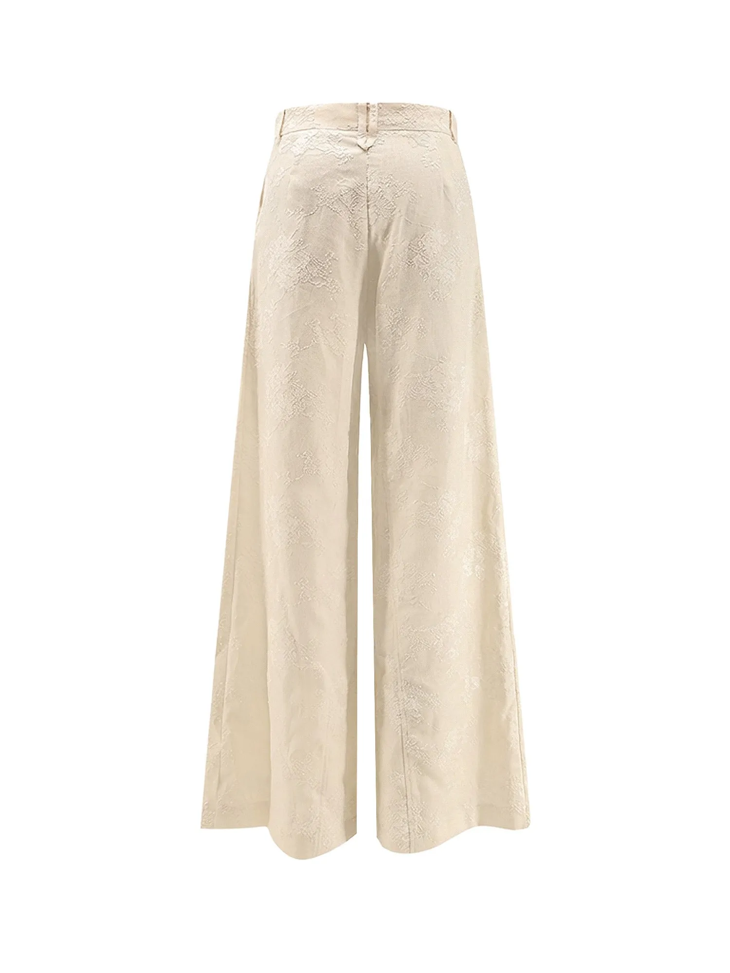 Ivy Linen Trousers With Embroidery sold by Wanan Luxury product image thumbnail 2