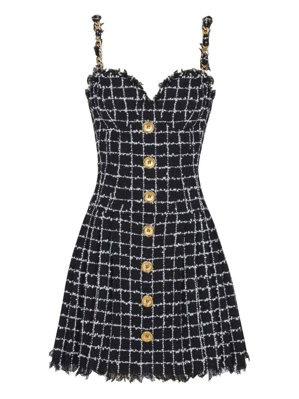 Tweed Dress With Chain sold by Wanan Luxury