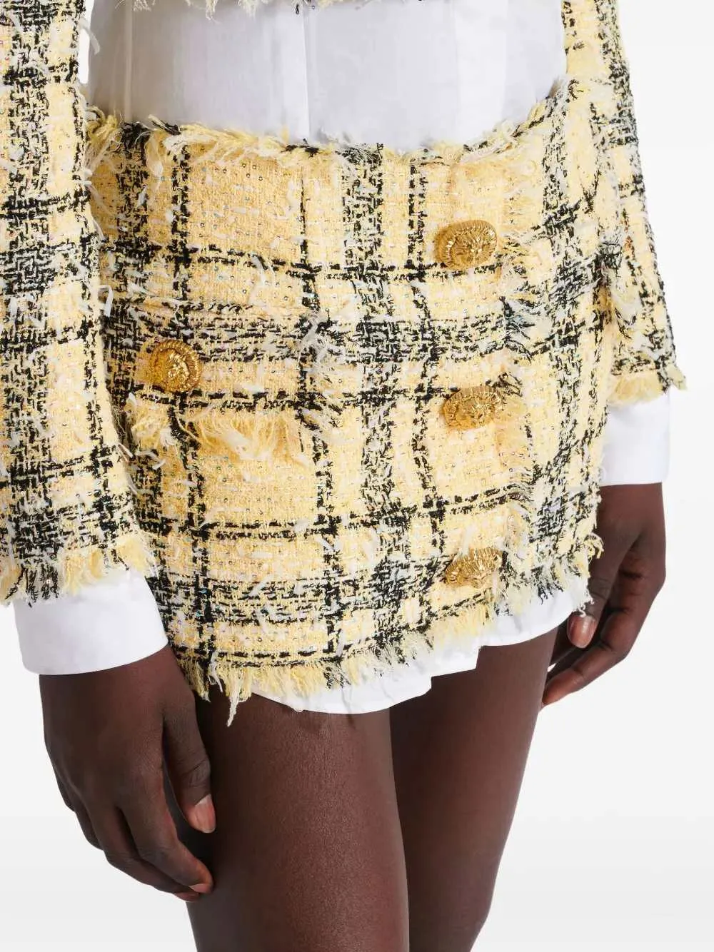 Tweed Skirt With Buttons sold by Wanan Luxury product image thumbnail 5