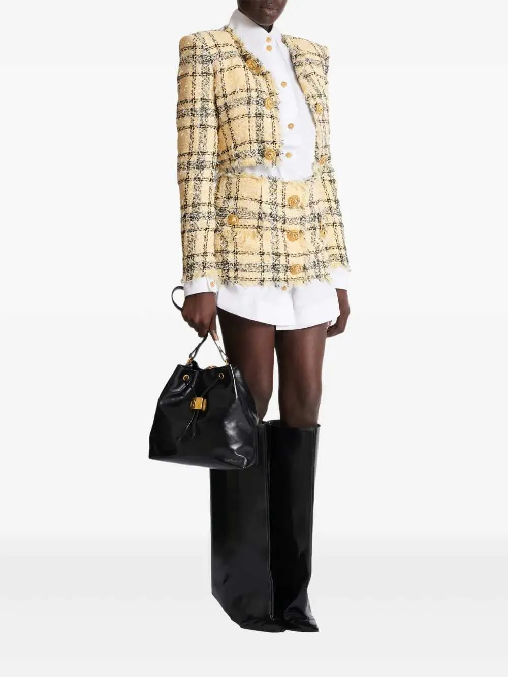 Tweed Skirt With Buttons sold by Wanan Luxury product image thumbnail 2