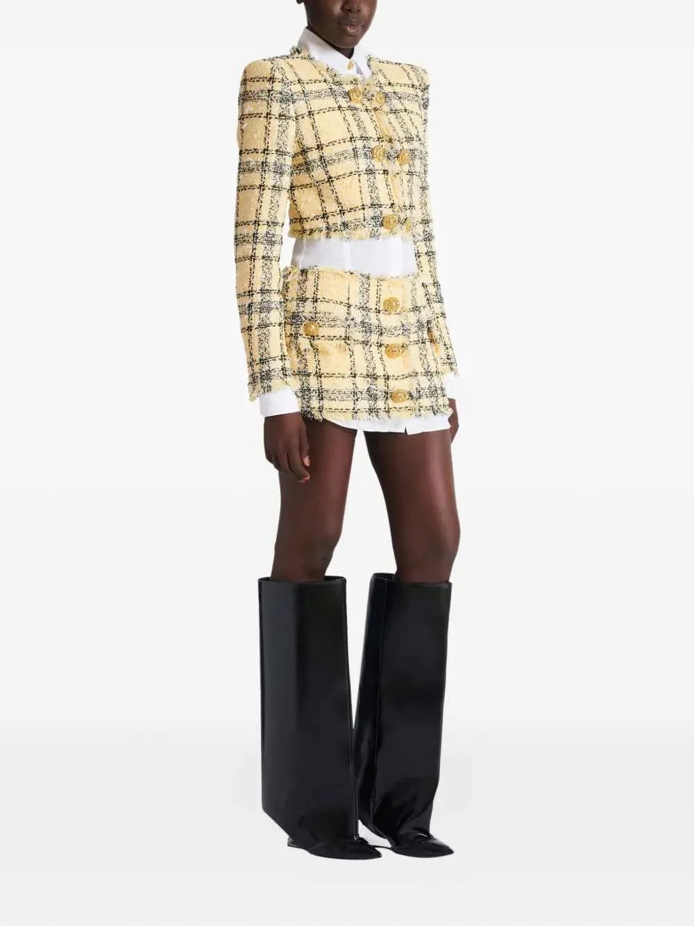 Tweed Skirt With Buttons sold by Wanan Luxury product image thumbnail 3