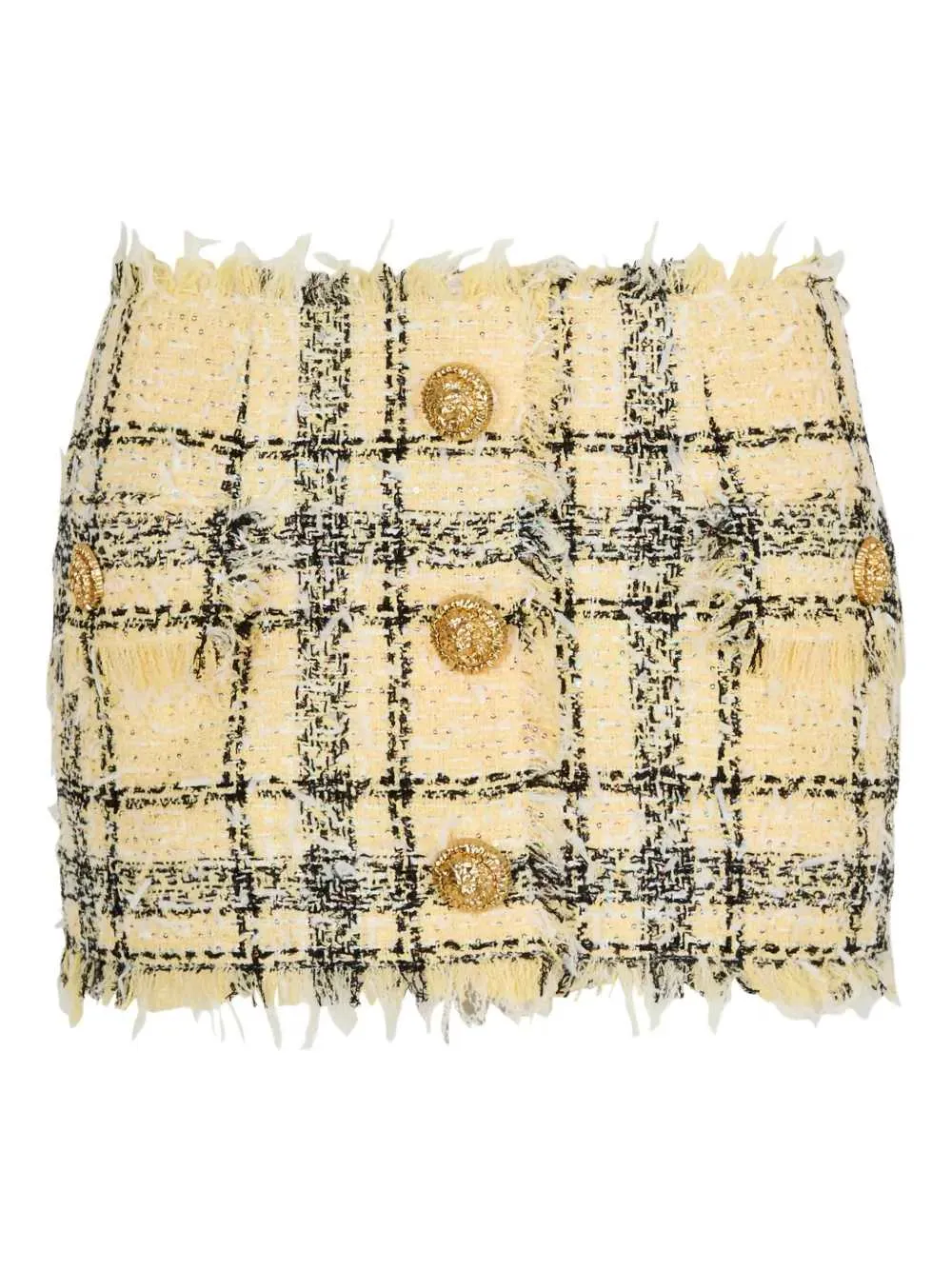 Tweed Skirt With Buttons sold by Wanan Luxury