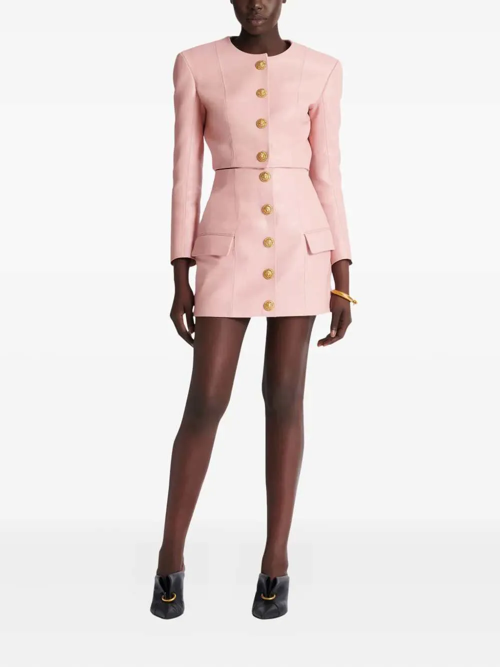 Buttoned Mini Skirt sold by Wanan Luxury product image thumbnail 2