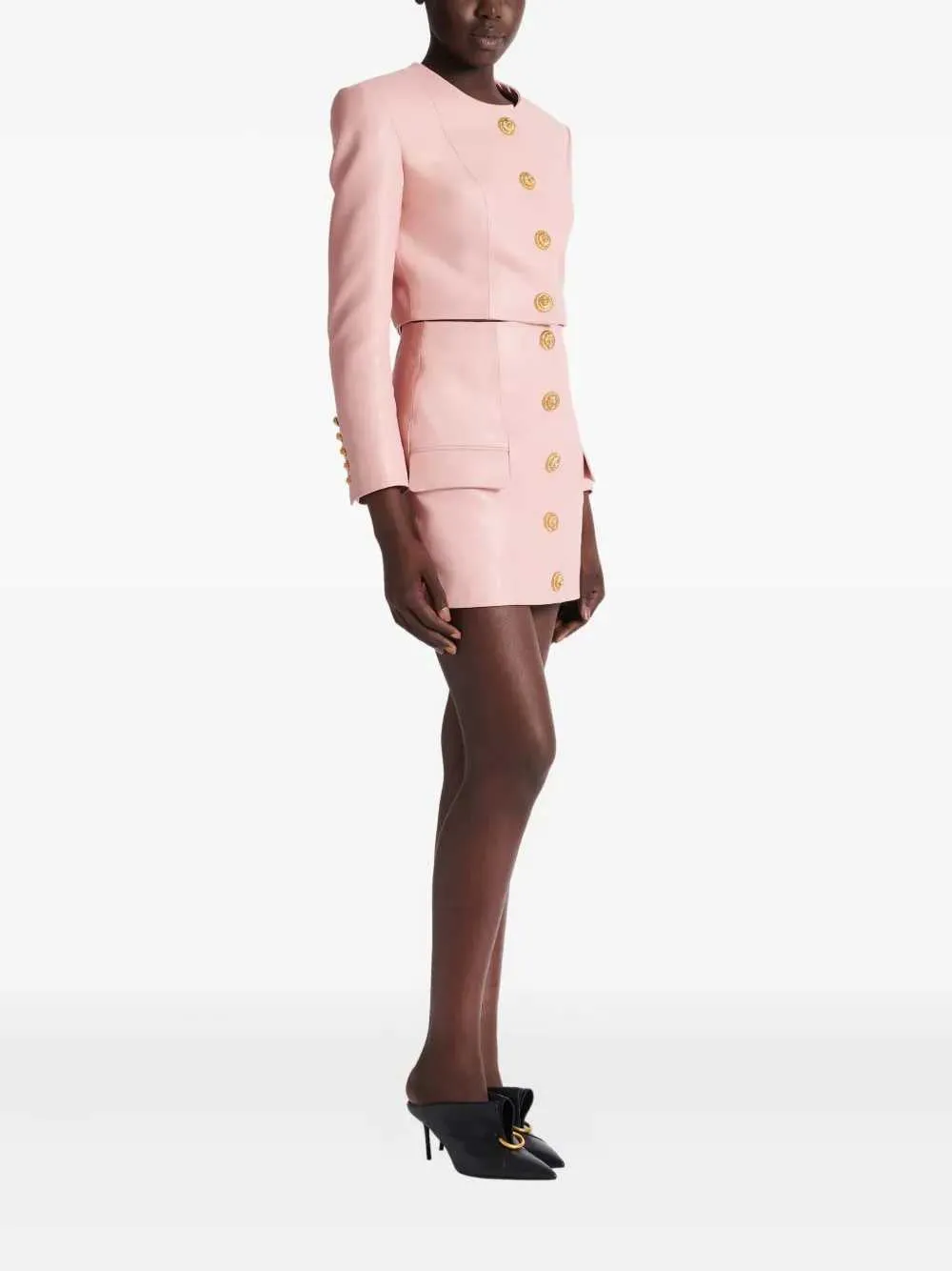 Buttoned Mini Skirt sold by Wanan Luxury product image thumbnail 3