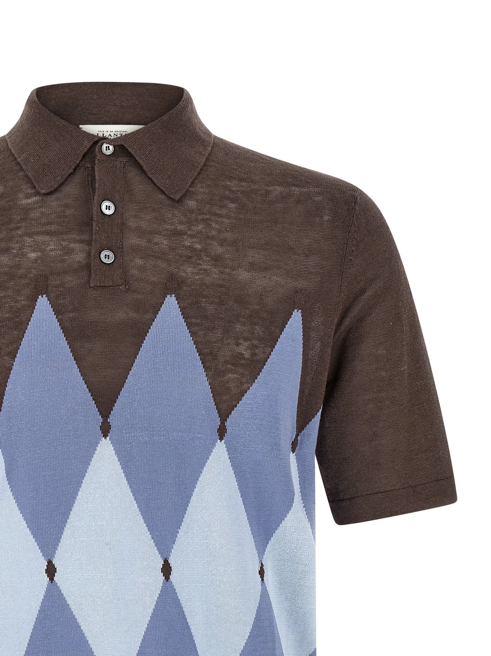 Argyle Polo Brown sold by Wanan Luxury product image thumbnail 3