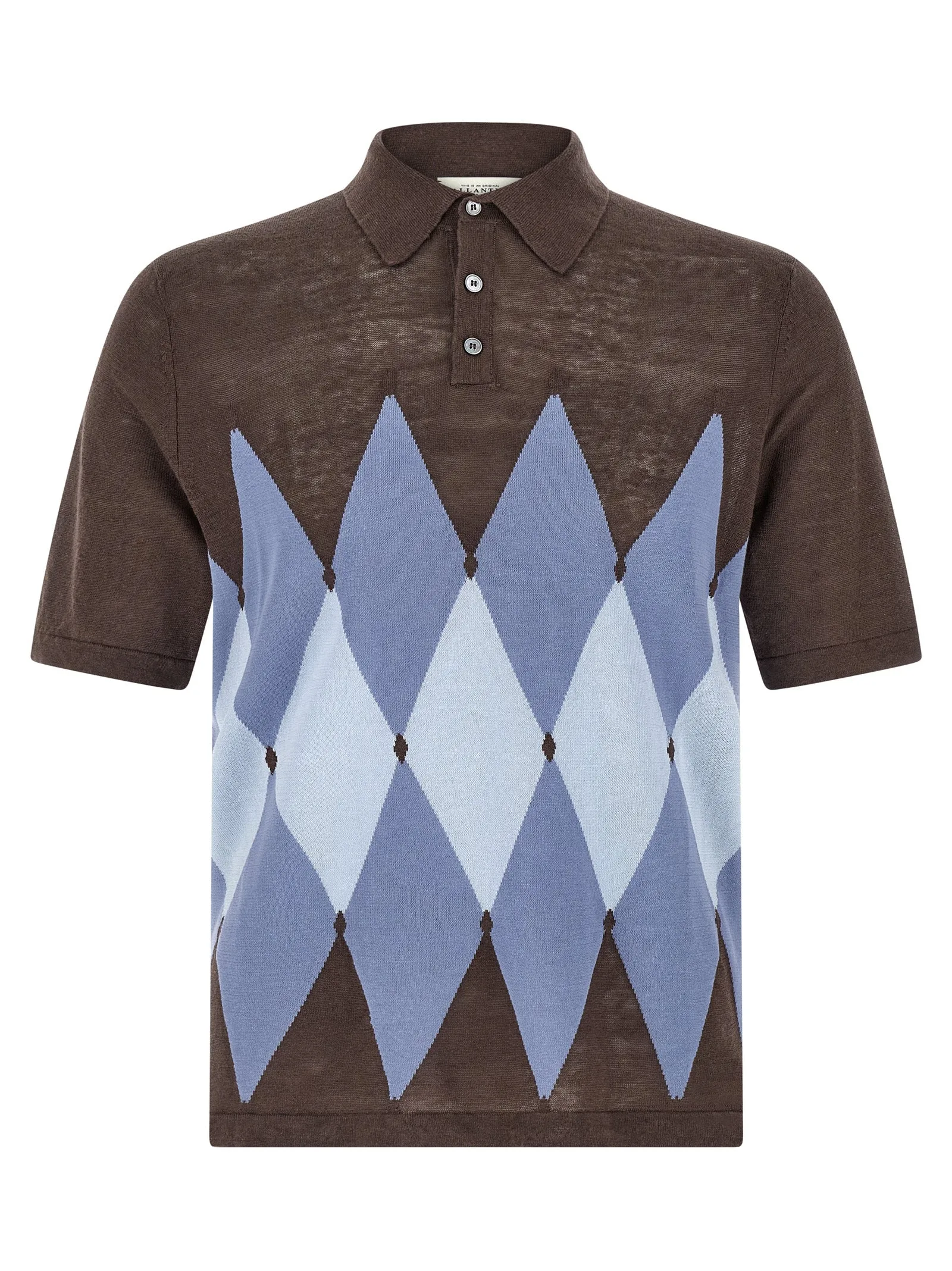 Argyle Polo Brown sold by Wanan Luxury