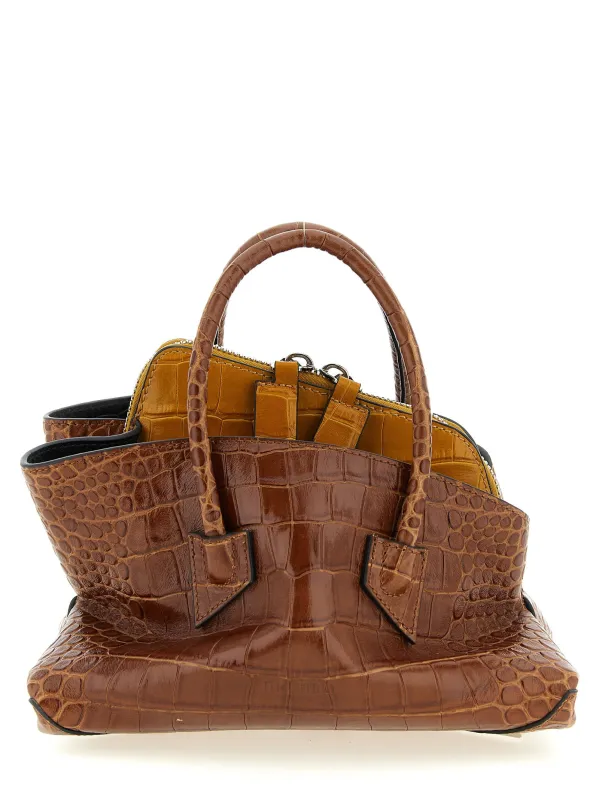 La Passeggiata Mini Hand Bags Brown made by The Attico