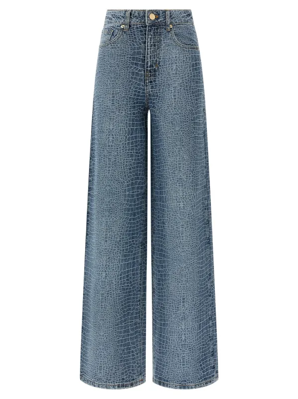 Rhinestone Jeans Multicolor sold by Wanan Luxury